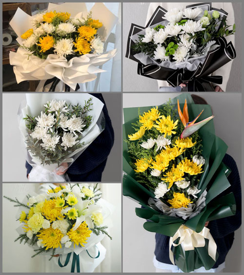 四川成都崇州市羊马镇白鸽村白事花束代送